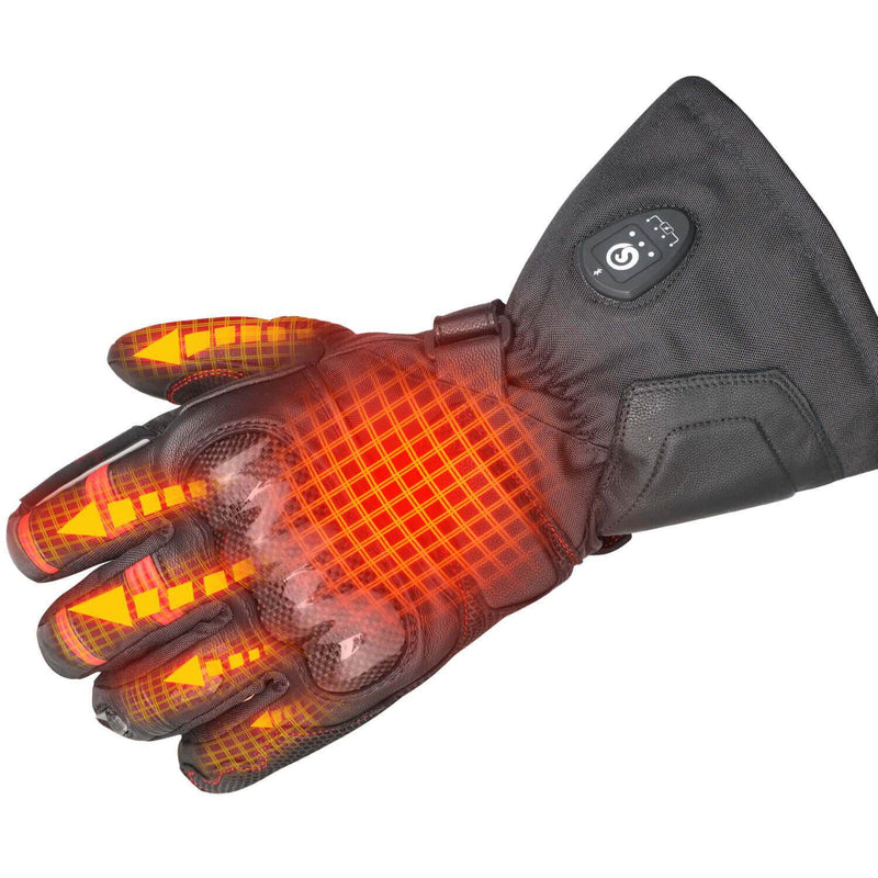Load image into Gallery viewer, Savior Bluetooth  Battery Heated Motorcycle Gloves 2.0