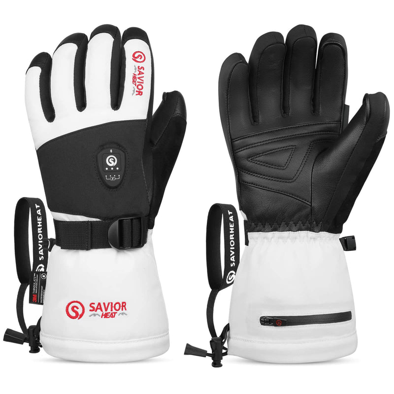 Laden Sie das Bild in Galerie -Viewer, Savior Heated Ski Gloves 2.0 Upgraded Bluetooth Control 3000mAh Fast-Charging Battery Waterproof