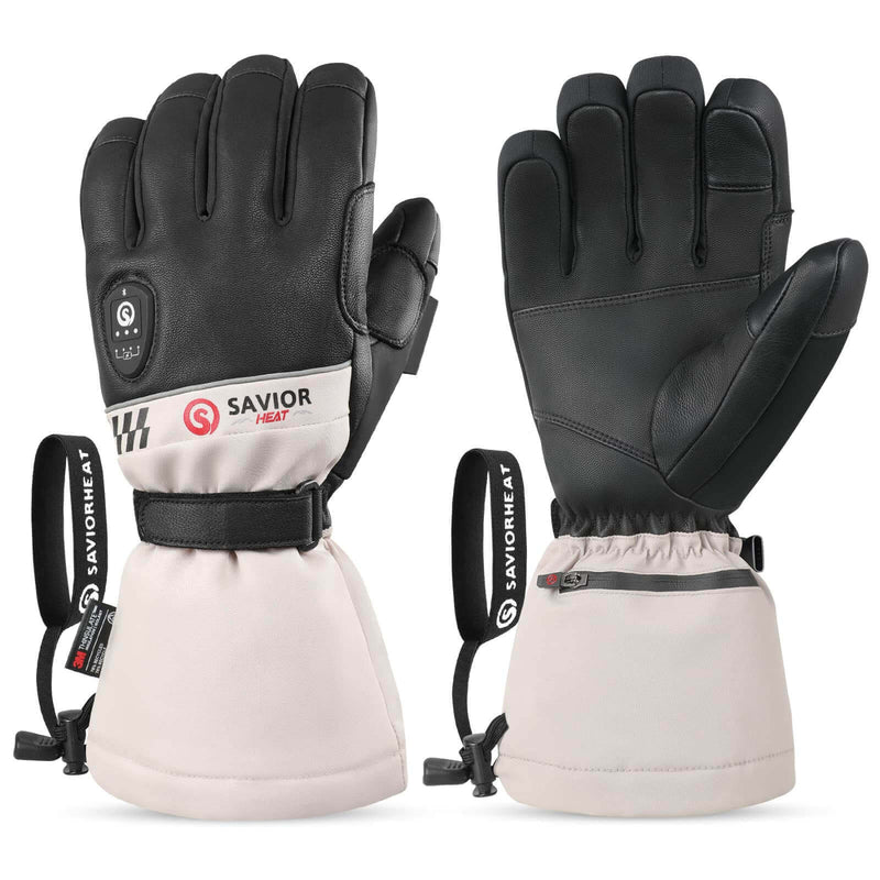 Laden Sie das Bild in Galerie -Viewer, Savior Heated Ski Gloves 2.0 – Bluetooth & Waterproof Goatskin