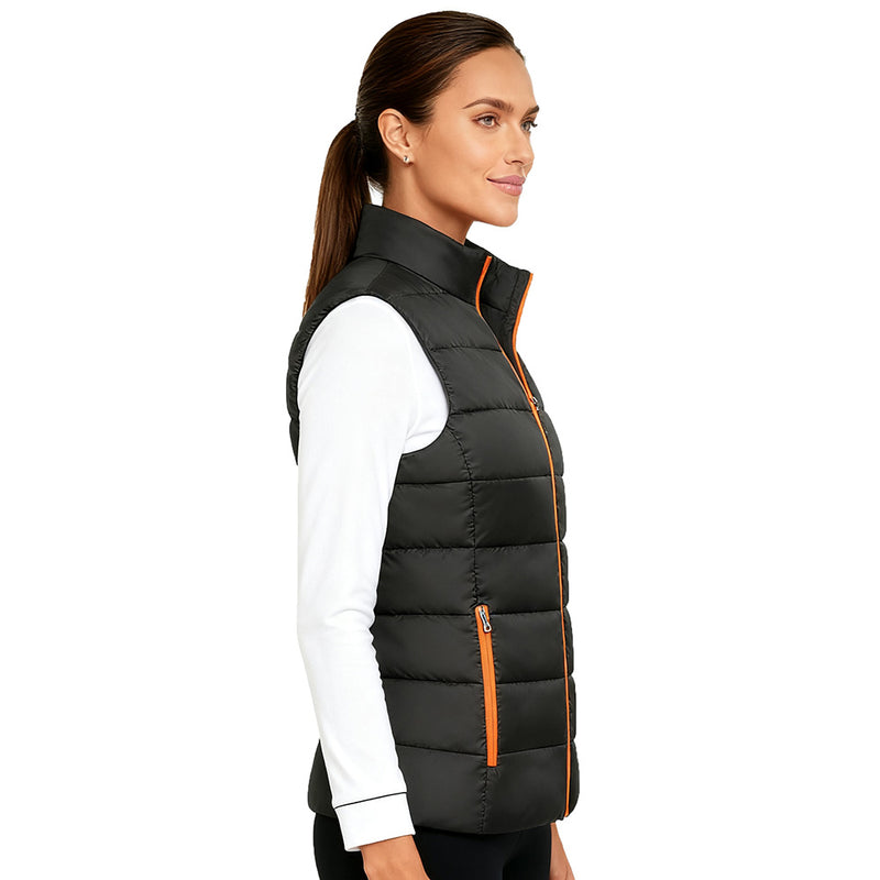 Cargue la imagen en el visor de la galería, Women’s Heated Vest – Lightweight Slim Fit Rechargeable Warming Vest