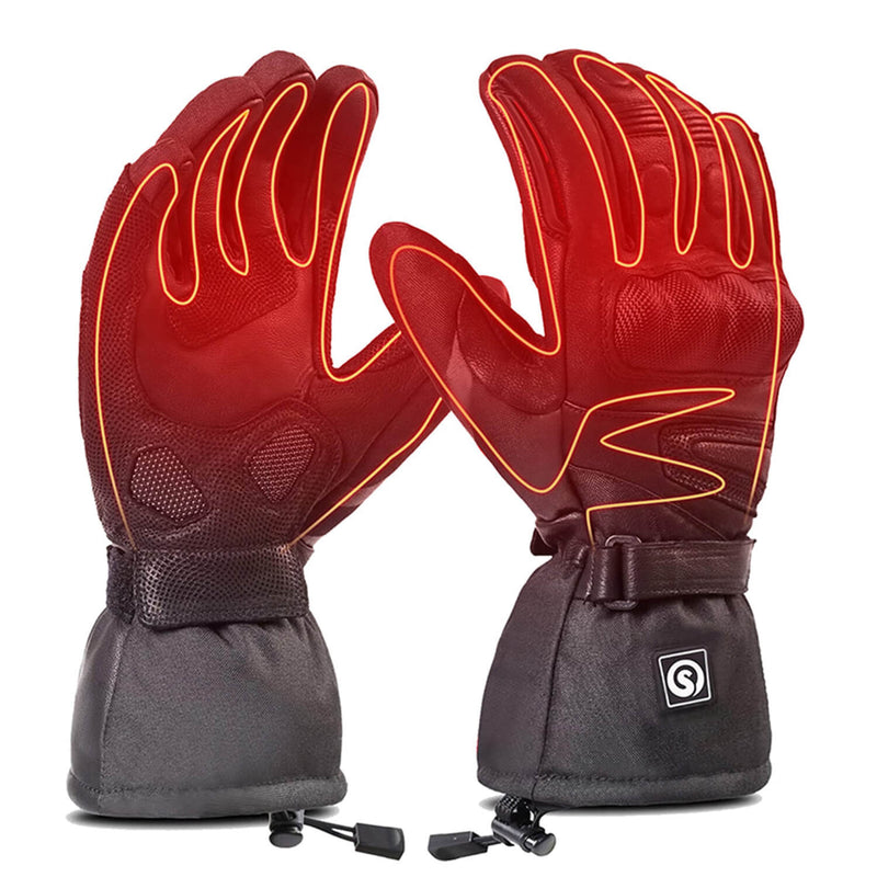 Load image into Gallery viewer, Savior Heated Sheepskin Motorcycle Gloves