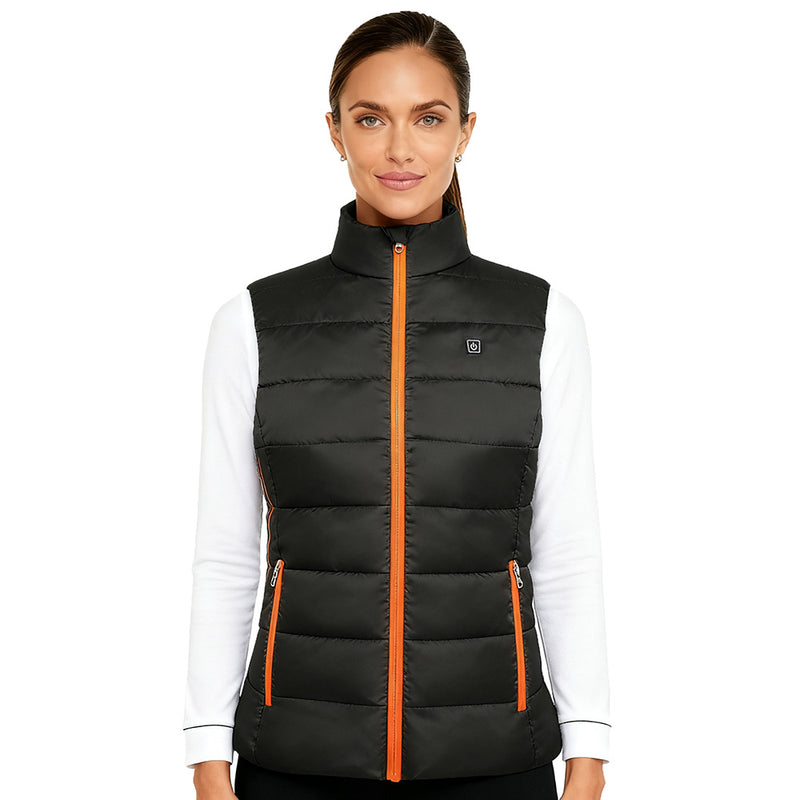 Cargue la imagen en el visor de la galería, Women’s Heated Vest – Lightweight Slim Fit Rechargeable Warming Vest