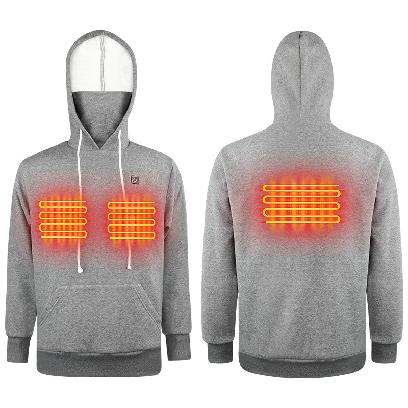 Load image into Gallery viewer, Men’s Heated Hoodie –  3 Heating Zones, 3 Temperature Levels, Thick Cotton Warm Hoodie