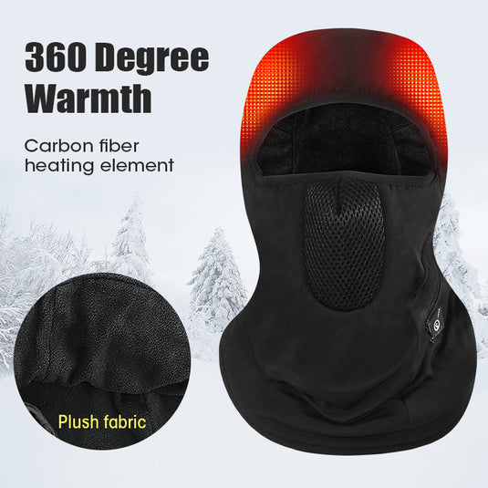 Outlets - Savior Heated Ski Mask With Battery Electric Warm Hat Outdoor Sports Snowboard Neck Warm