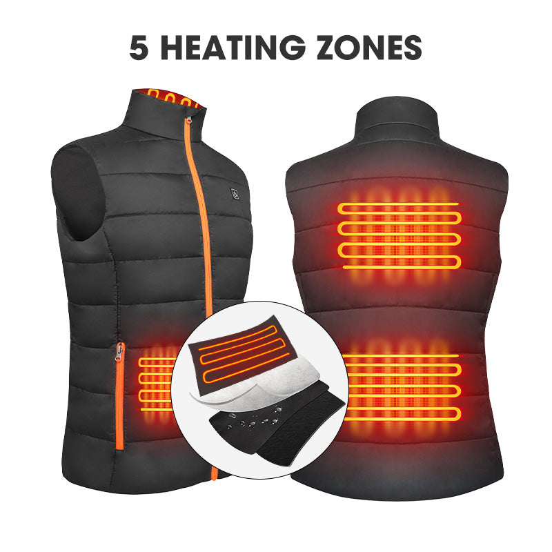 Cargue la imagen en el visor de la galería, Women’s Heated Vest – Lightweight Slim Fit Rechargeable Warming Vest