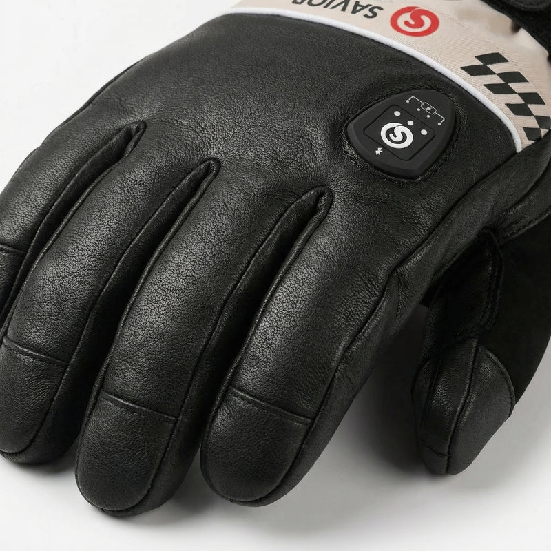 Laden Sie das Bild in Galerie -Viewer, Savior Heated Ski Gloves 2.0 – Bluetooth & Waterproof Goatskin
