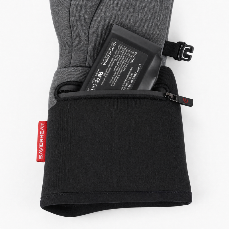 Laden Sie das Bild in Galerie -Viewer, GVL116G3 Wool Touchscreen Heated Glove Liners