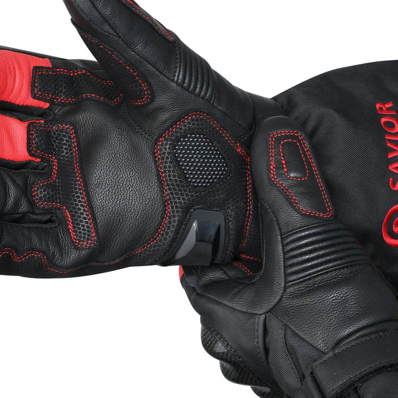 Load image into Gallery viewer, Savior Bluetooth  Battery Heated Motorcycle Gloves 2.0
