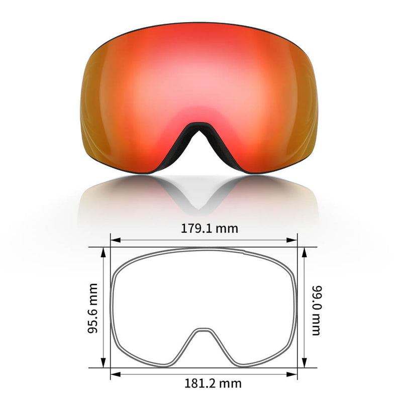 Load image into Gallery viewer, Savior Ski Goggles Orange
