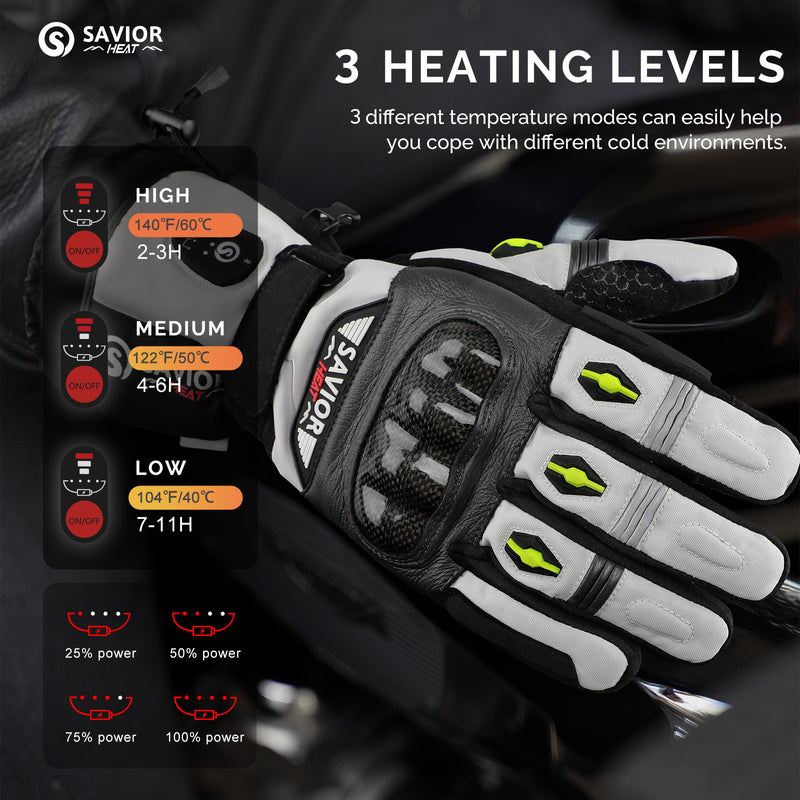 Chargez l'image dans la visionneuse de la galerie, Pro-Series Bluetooth Heated Motorcycle Gloves
