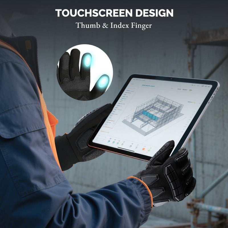 Chargez l'image dans la visionneuse de la galerie, Rugged Heated Work Gloves for Extreme Winter Jobs, Waterproof, Impact-Guarded