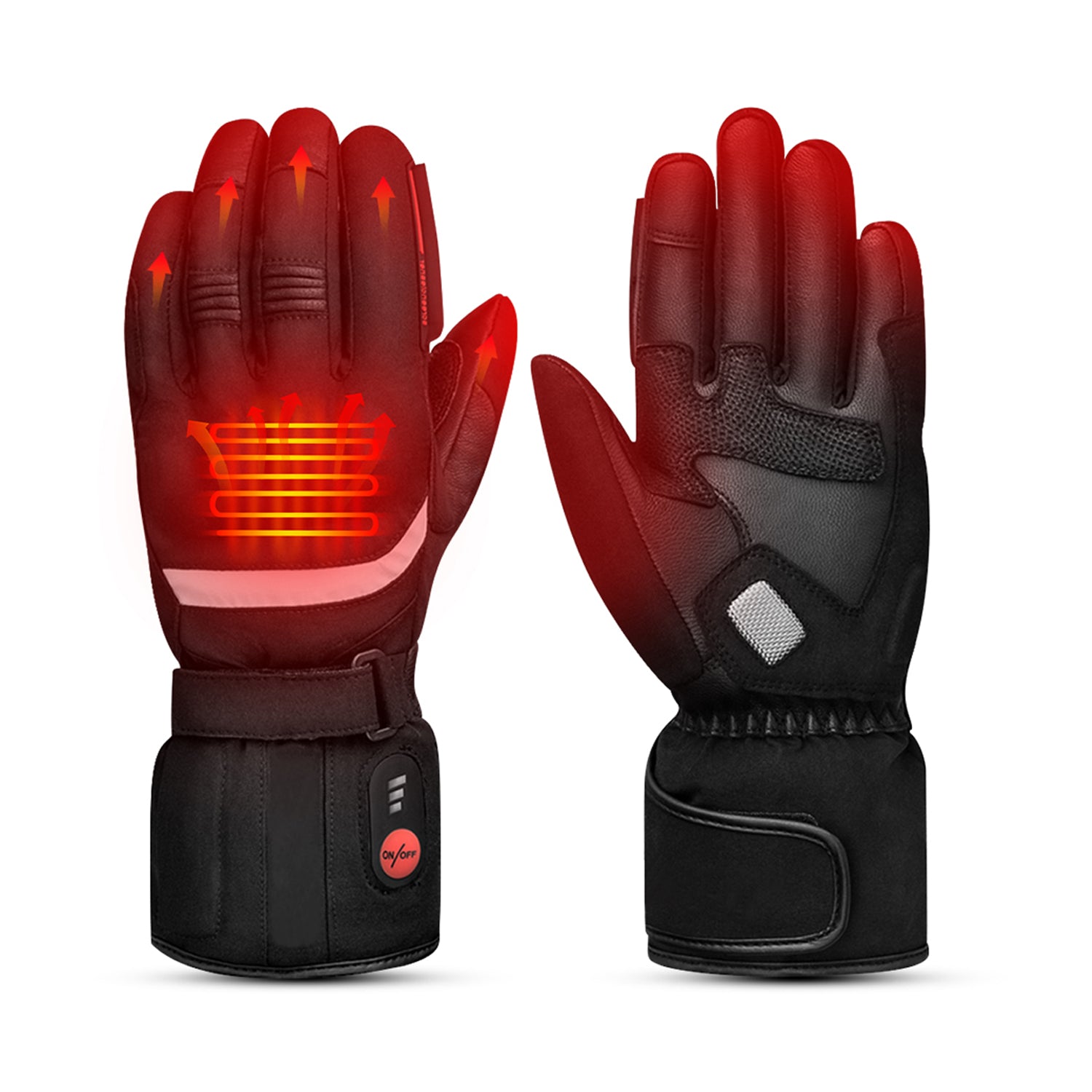Gants de moto USB pour hommes et femmes, chauffe-mains, écran tactile,  randonnée, course à pied