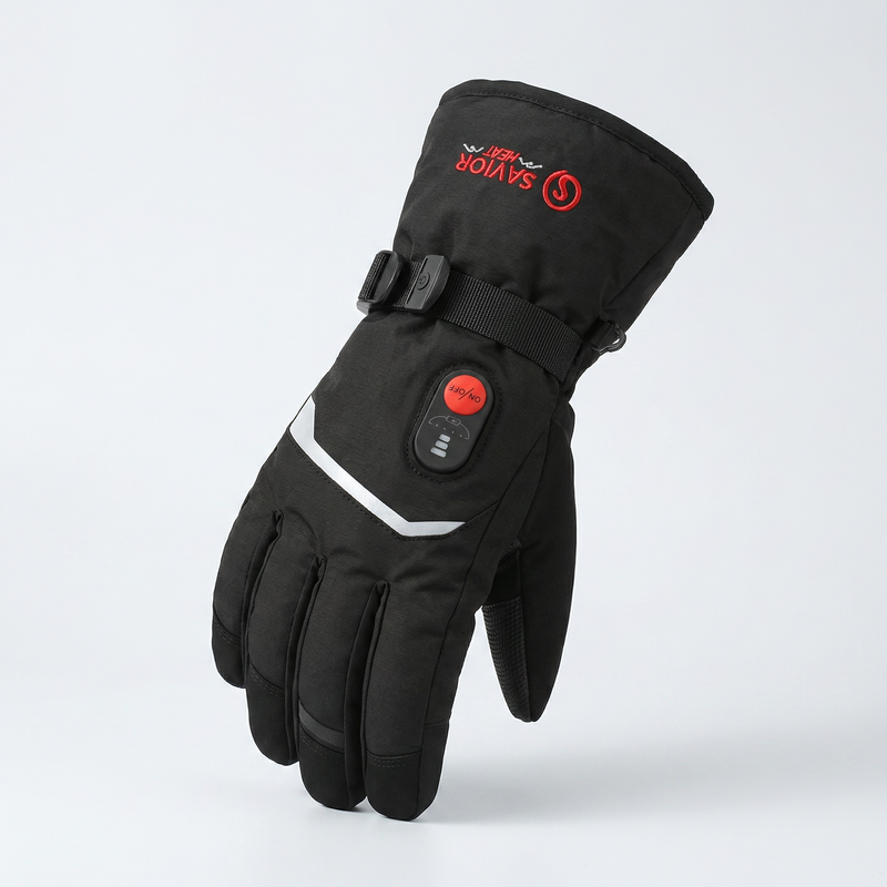 Chargez l'image dans la visionneuse de la galerie, Savior Heat heated gloves are made of waterproof and windproof materials that help prevent moisture buildup and keep hands warm and dry.