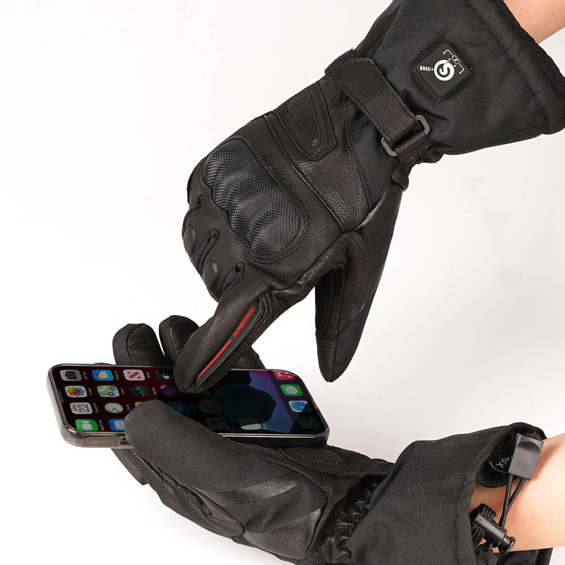 Load image into Gallery viewer, Savior Heated Sheepskin Motorcycle Gloves