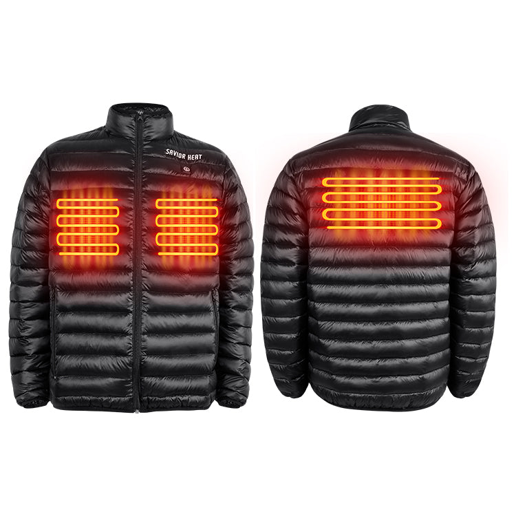 Laden Sie das Bild in Galerie -Viewer, Savior Unisex Heated Down Jacket Lightweight Waterproof