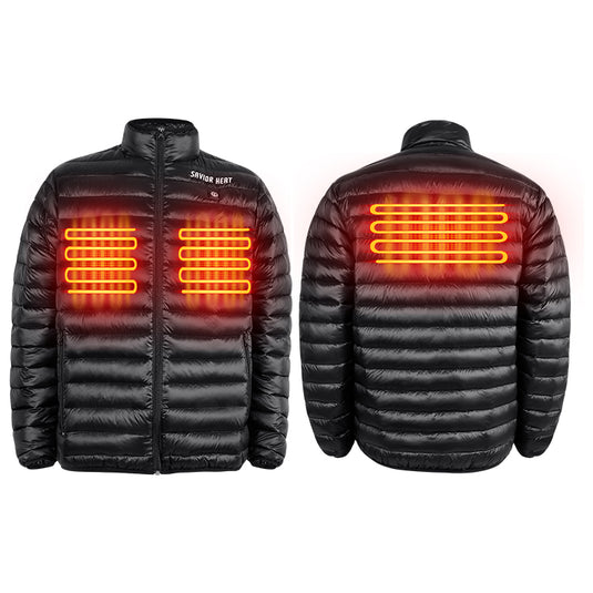 Savior Unisex Heated Down Jacket Lightweight Waterproof