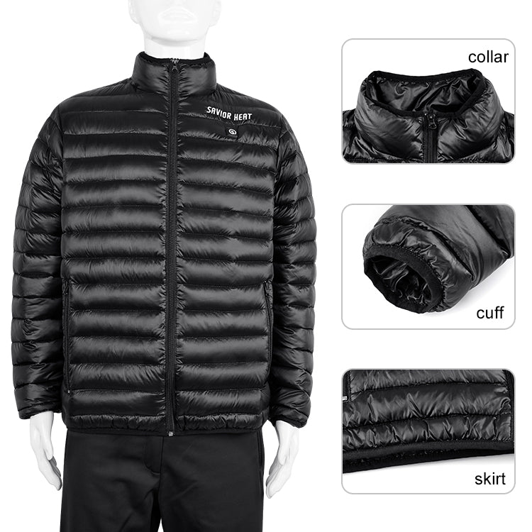 Laden Sie das Bild in Galerie -Viewer, Savior Unisex Heated Down Jacket Lightweight Waterproof
