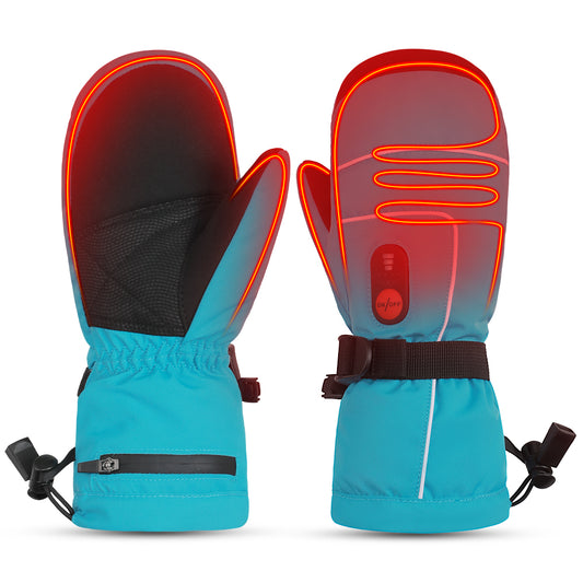 Heated Kid Mittens for Snow Activities – Waterproof and Soft for Children