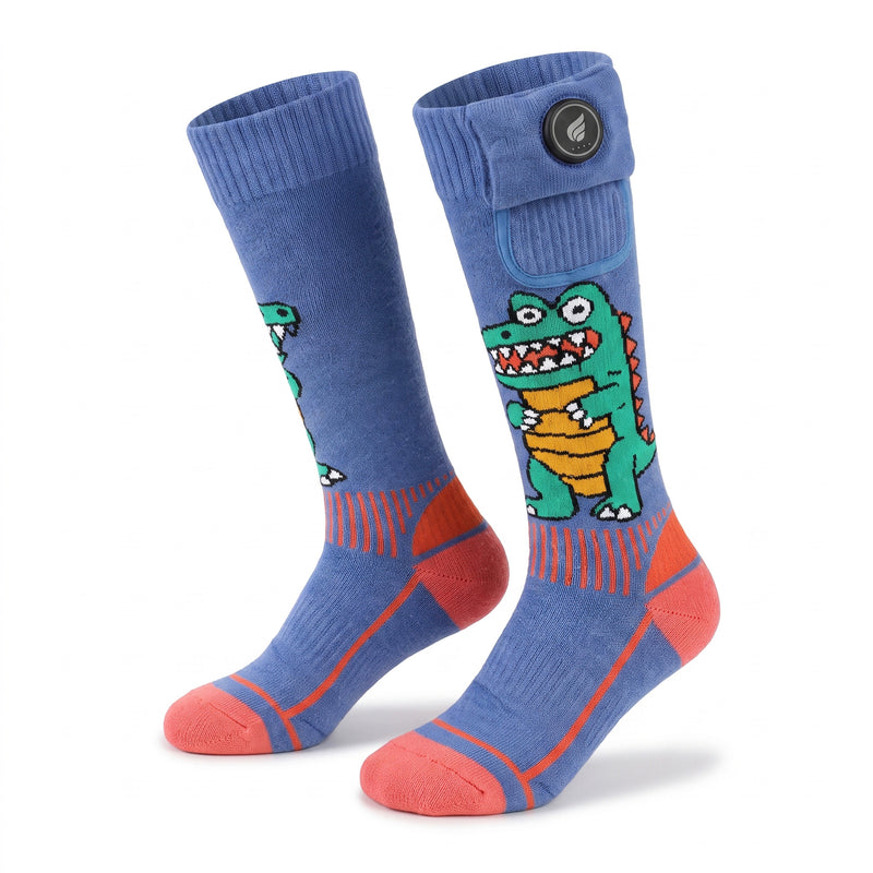 Load image into Gallery viewer, SOS902G3 Kids’ All-Day Heated Ski Socks