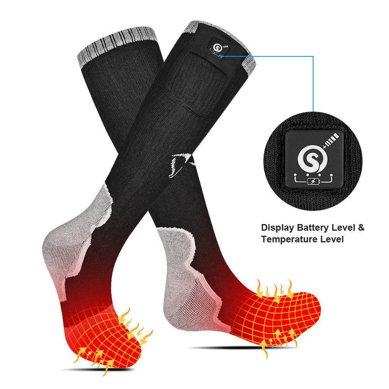 Cargue la imagen en el visor de la galería, Savior Heat Socks with Rechargeable Battery Winter Outdoor Thermal Cotton Sock