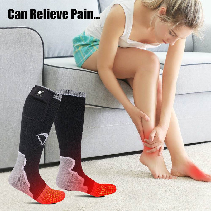 Cargue la imagen en el visor de la galería, Savior Heat Socks with Rechargeable Battery Winter Outdoor Thermal Cotton Sock