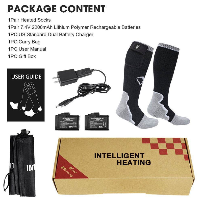 Cargue la imagen en el visor de la galería, Savior Heat Socks with Rechargeable Battery Winter Outdoor Thermal Cotton Sock