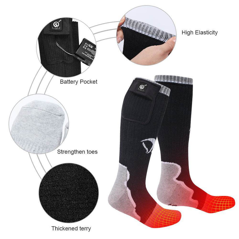 Cargue la imagen en el visor de la galería, Savior Heat Socks with Rechargeable Battery Winter Outdoor Thermal Cotton Sock