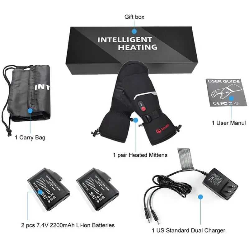 Laden Sie das Bild in Galerie -Viewer, Savior Touch Screen Heated Mittens package list