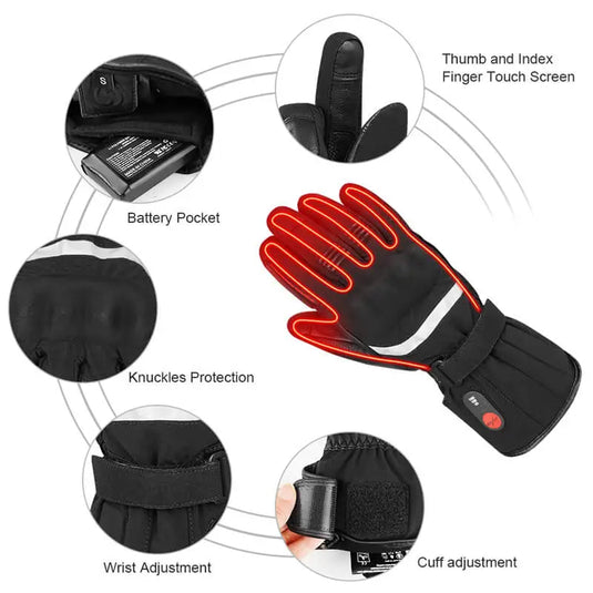 heated gloves detail