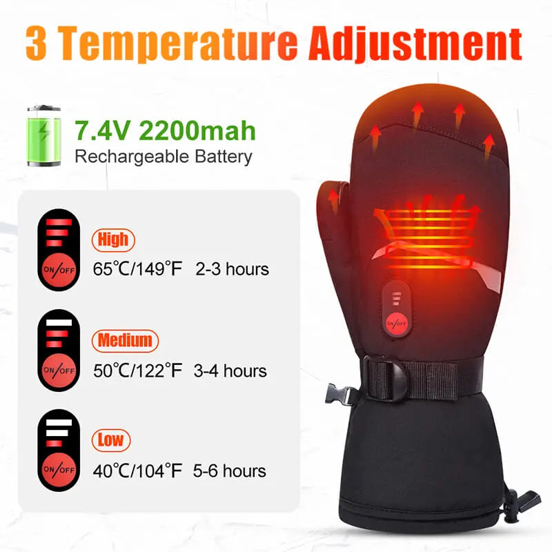Laden Sie das Bild in Galerie -Viewer, heated gloves temperature adjustment