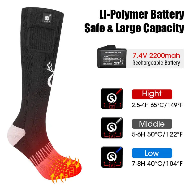 Load image into Gallery viewer, heated socks temperature adjustment
