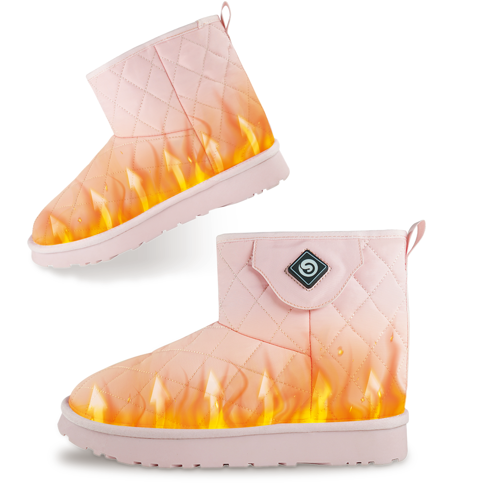 Savior Heat Shoes Foot Warmer with Rechargeable Battery Heating Pad Shoes Plush