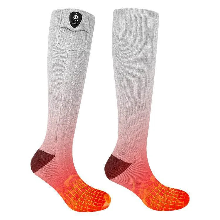Heating zone coverage on SNOW DEER Bluetooth Heated Socks - Smart App Control