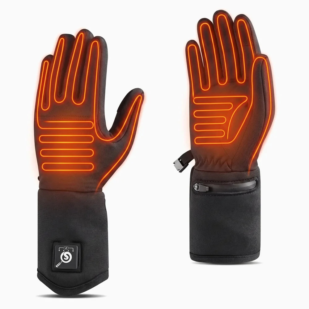 Carbon fiber heating zone covering back of hand and fingertips