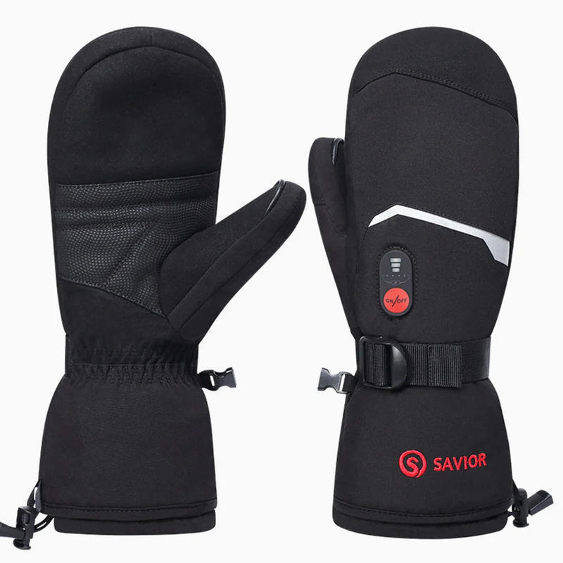 Load image into Gallery viewer, Touchscreen compatible fingertips on Classic Heated Winter Mittens