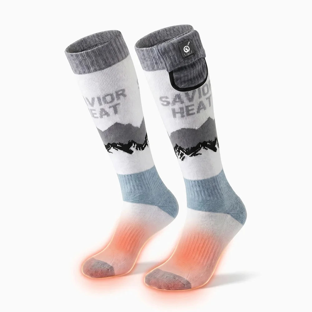 Heating zone coverage on Merino Wool Heated Socks