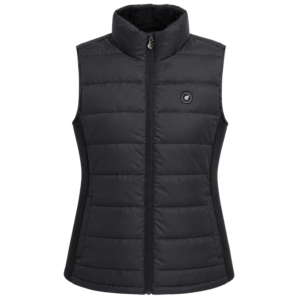 Heating zone coverage on Savior Heat Women's Stretch-Side Heated Vest