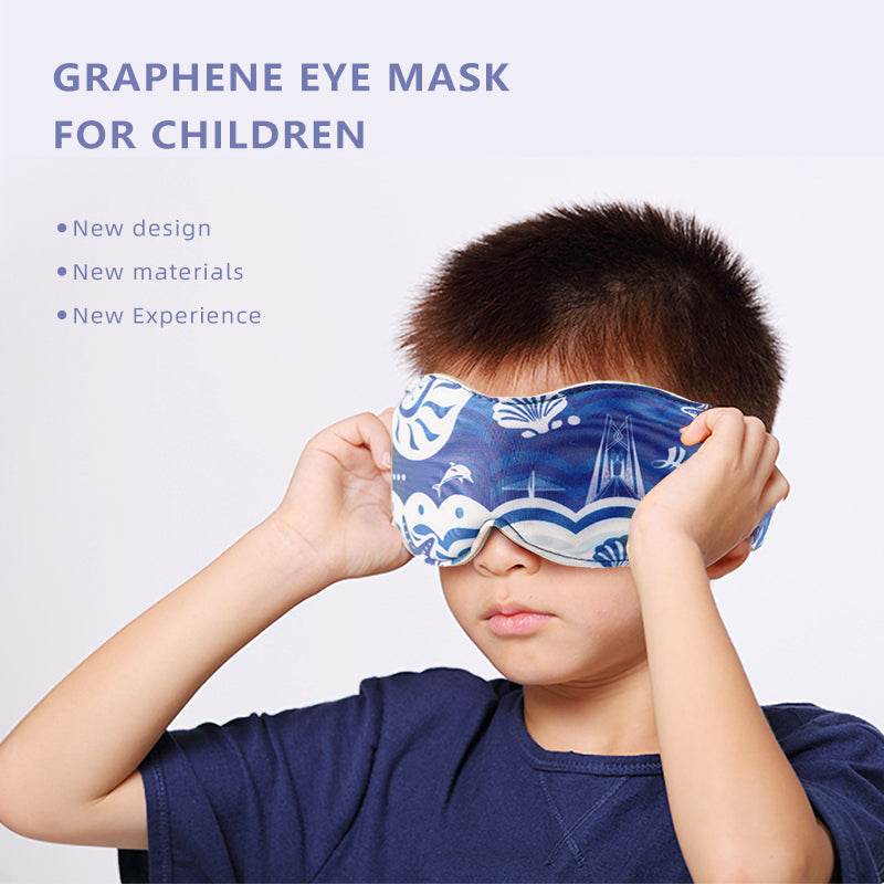 Load image into Gallery viewer, Graphene Children's Heated Massage Eye Mask