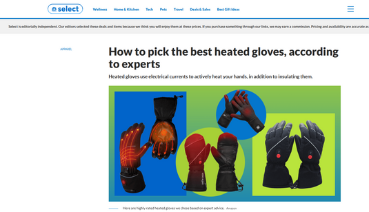 NBC Select Recommends Savior Heated Gloves – A Top Pick for Cold Weather Comfort