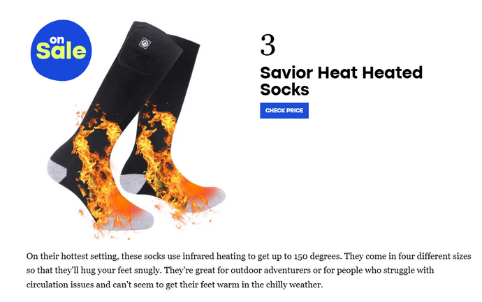 As Featured in Women's Health: Savior Heat Heated Socks – A Top Choice for Winter Comfort