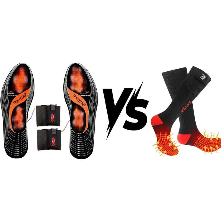 Heated Insoles vs. Heated Socks