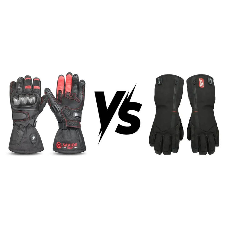 savior heated gloves vs. milwaukee heated gloves