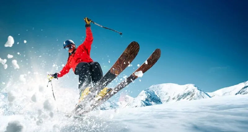 girl skiing