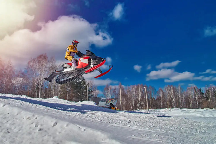 snowmobile riding
