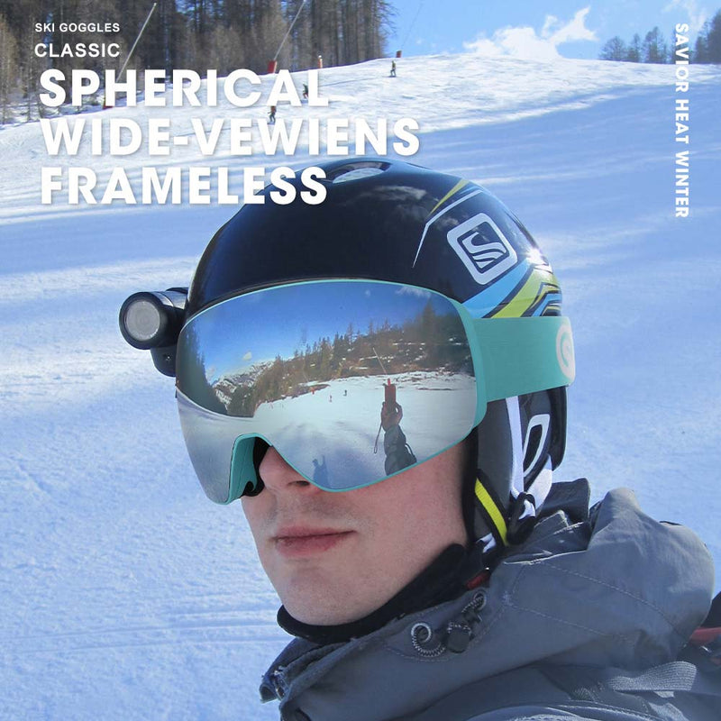 Chargez l&#39;image dans la visionneuse de la galerie, 【ChillShield Ski Bundle】Savior Heat Beginner Level Ski Gloves + Ski UV Goggles - Black Friday Deals
