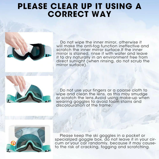 【ChillShield Ski Bundle】Savior Heat Beginner Level Ski Gloves + Ski UV Goggles - Black Friday Deals