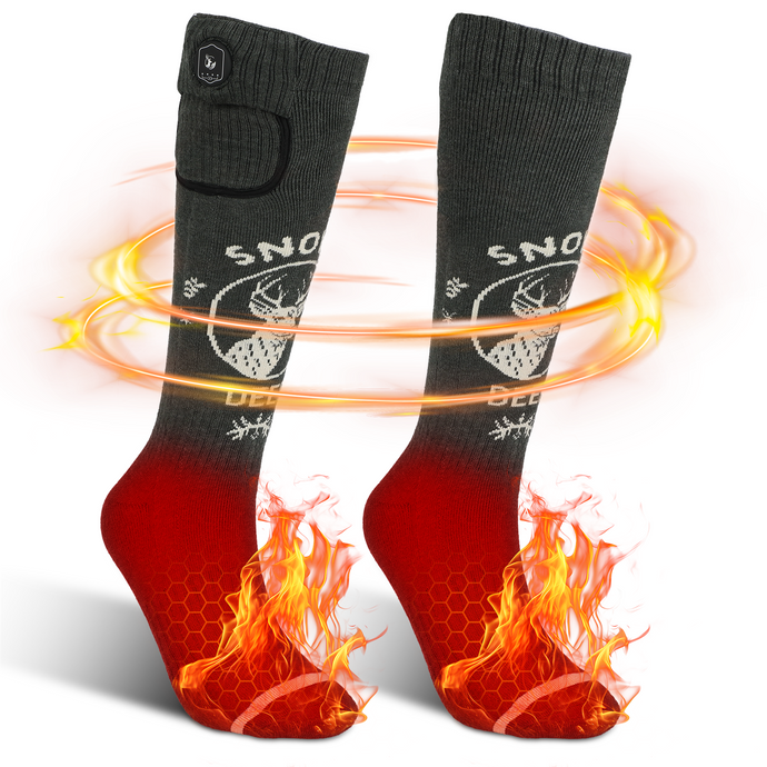 SNOW DEER Heated Socks with 3000mAh Long Endurance Batteries