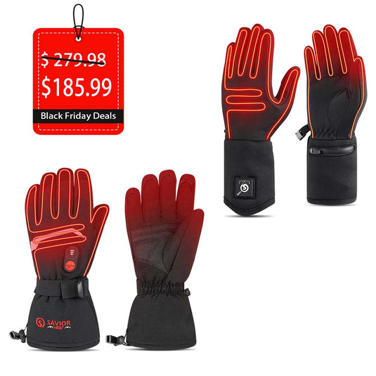 【UltiWarm Bundle】2-In-1 Thick + Thin Heated Gloves - Black Friday Deals