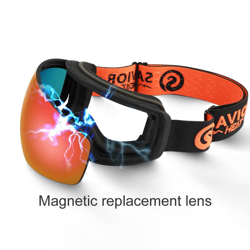 Load image into Gallery viewer, Savior Ski Goggles Blue Orange
