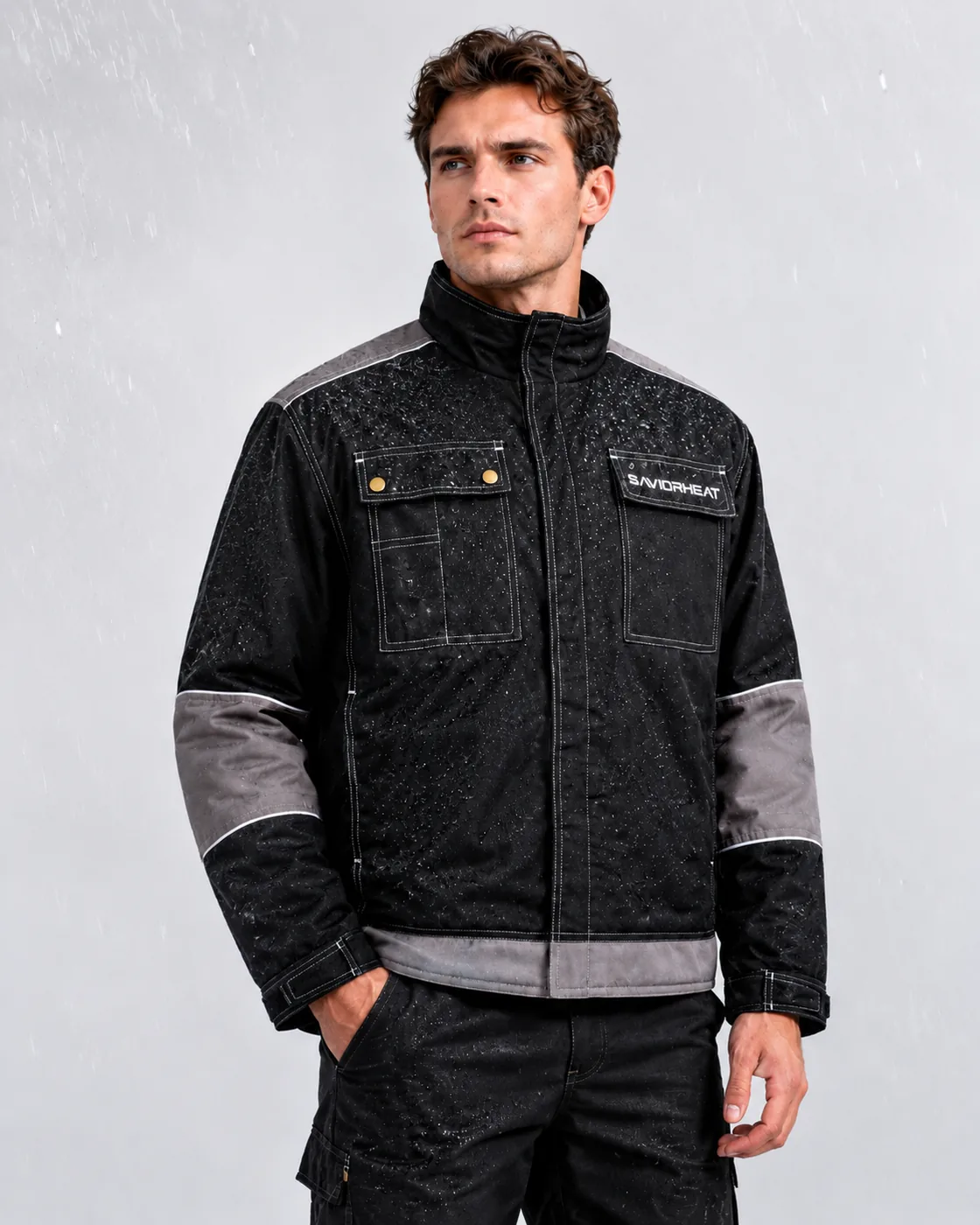 Rugged Canvas Shell - Savior Heat Comfort-Lined Heated Work Jacket